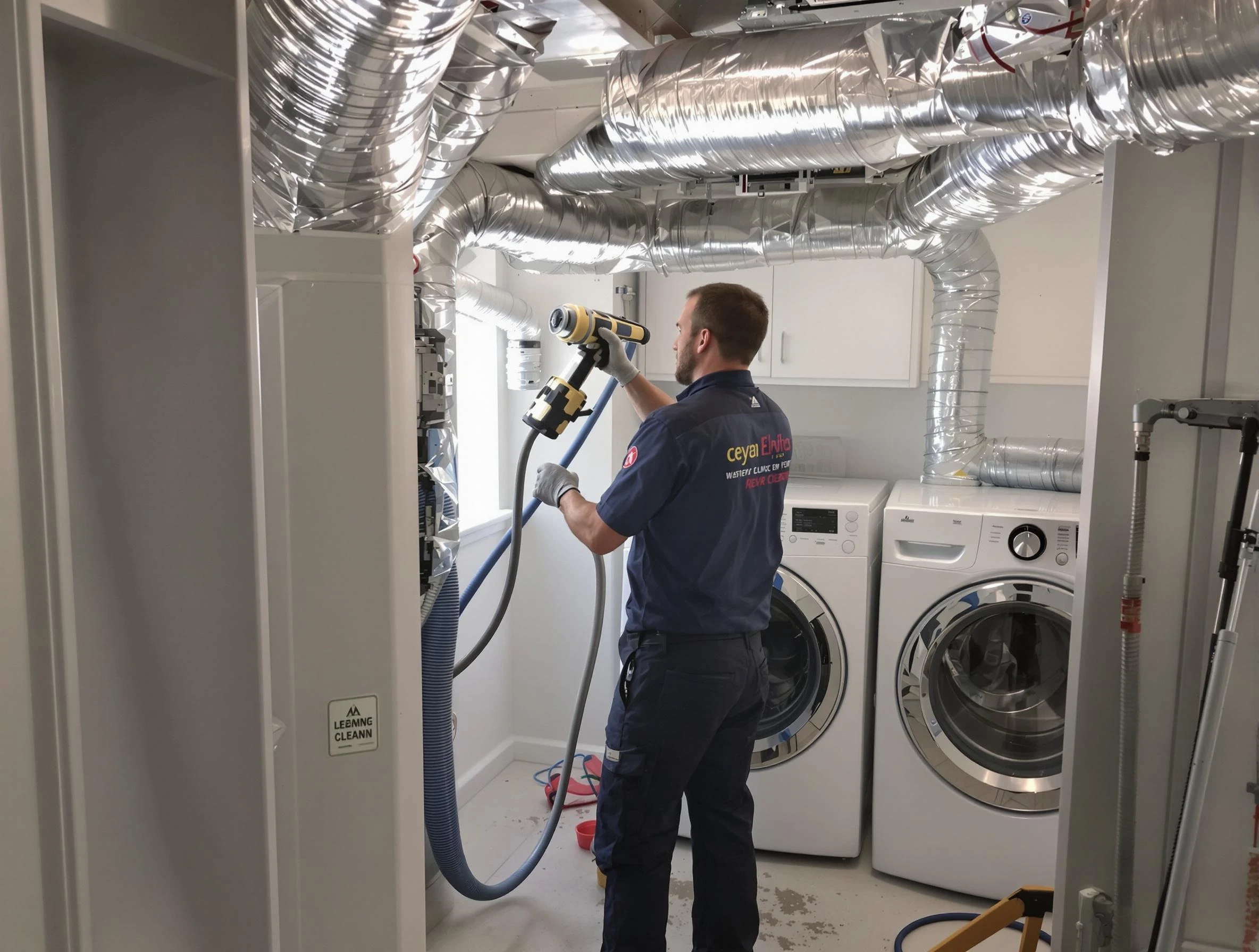 Castle Shannon Dryer Vent Cleaning specialist using advanced equipment for thorough duct cleaning in Castle Shannon