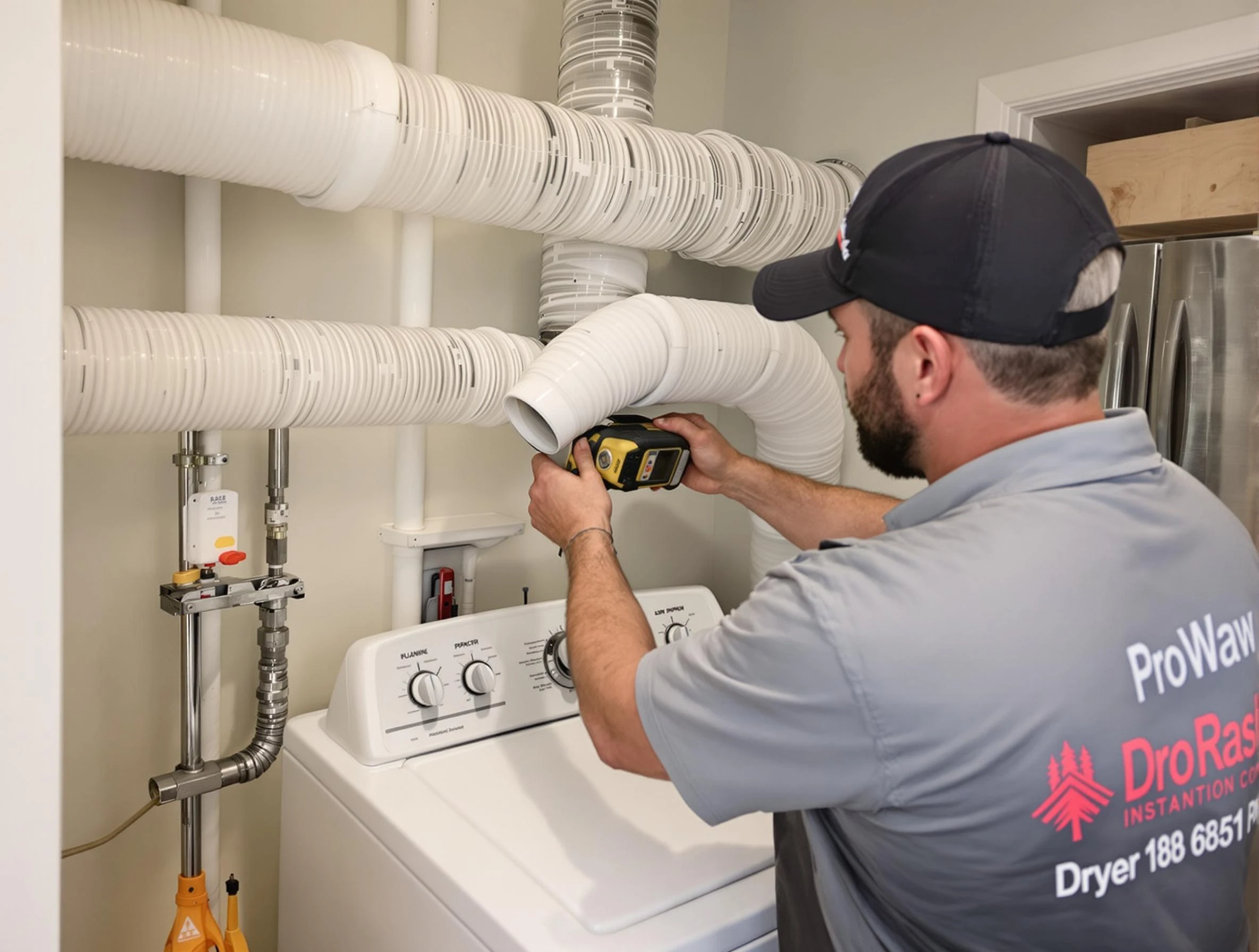 Professional dryer vent hose installation by Castle Shannon Dryer Vent Cleaning in Castle Shannon